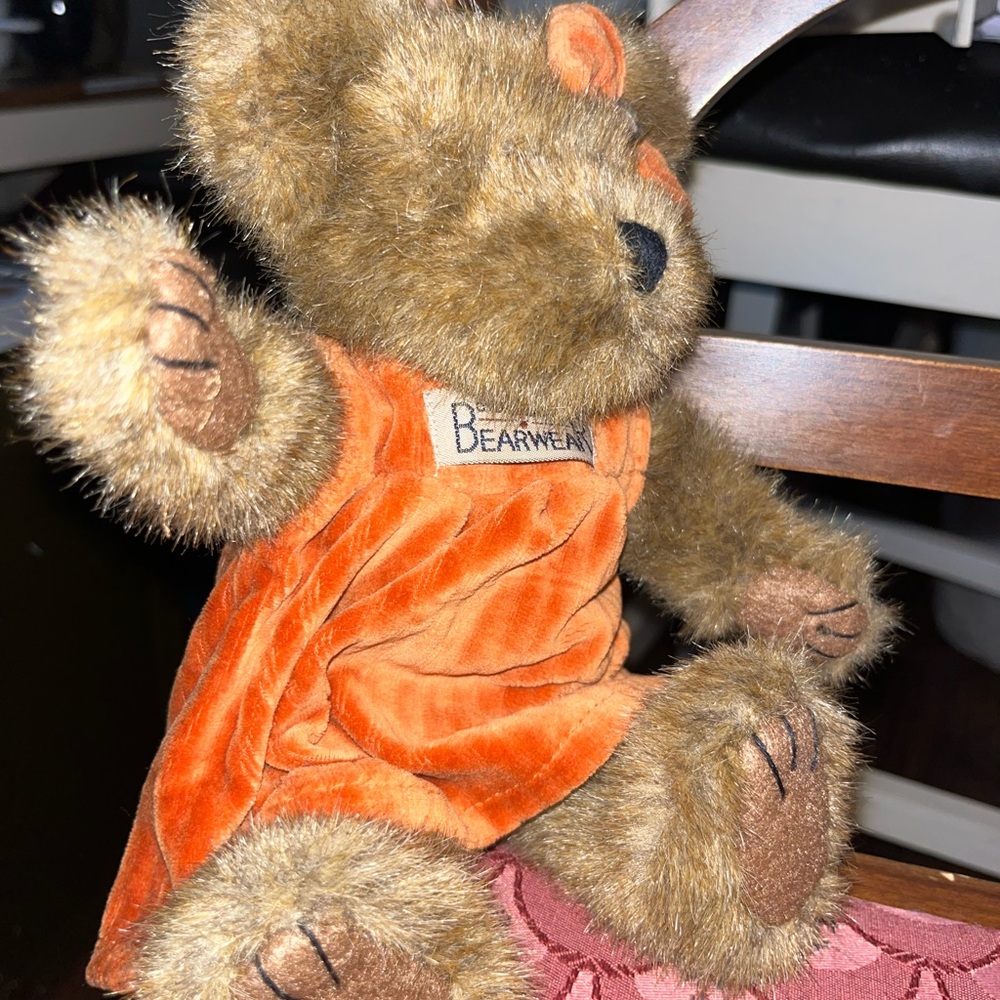 Bearwear Orange Dress Teddy Bear